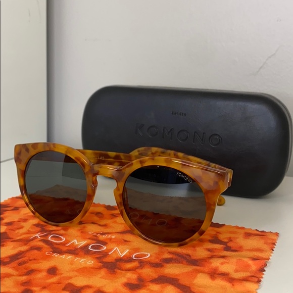 Komono Sunglasses Lulu Caramel Tortoise Cat Eye - Picture 6 of 16